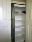 Internal wardrobe shelving unit - made to customer requirements